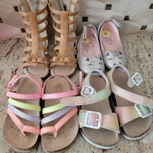 Bundle of little girl (baby) size 5 sandals